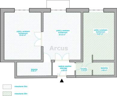 apartament z balkonem pracownia