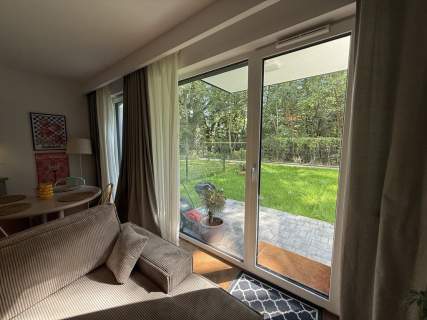 Apartament 56m, ogródek 80m, garaż na 2 auta