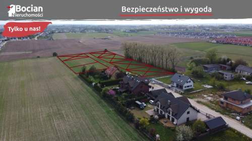 Słoneczne, płaskie, uzbrojone działki w Baninie