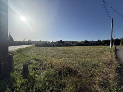 Duża działka budowlana -płaska i ustawna,spokojna okolica