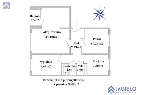 Dla rodziny, 3 pokoje, osobna kuchnia 