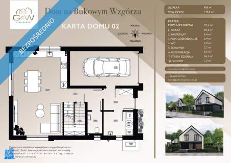 Wolnostojący dom z garażem Michałowice, Wilczkowice