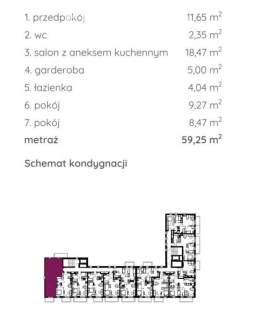 Mieszkanie z balkonem.