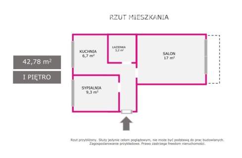 43m - 2 pokoje ul. Żurawia 3 Centrum