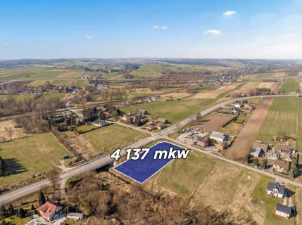 Działka usługowa z WZ przy DK 87 2 km od S7