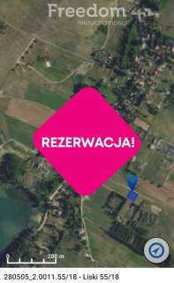 Działka pod dom/ rekreację   Liski, jezioro Garbas