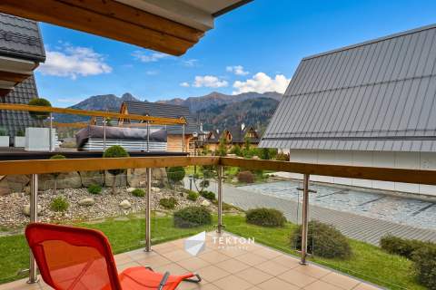 Apartament z kominkiem i widokiem na Giewont
