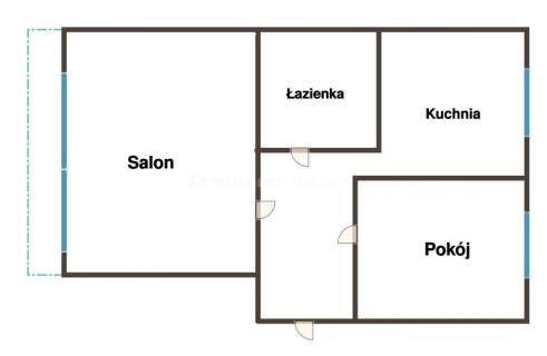 Na sprzedaż 2 pokojowe mieszkanie na Widzewie