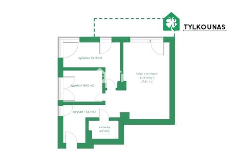 3 pokoje z widokiem na Gdańsk duża loggia