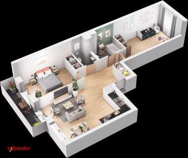 GOTOWE do odbioru 3pokoje 65mkw/ Balkon