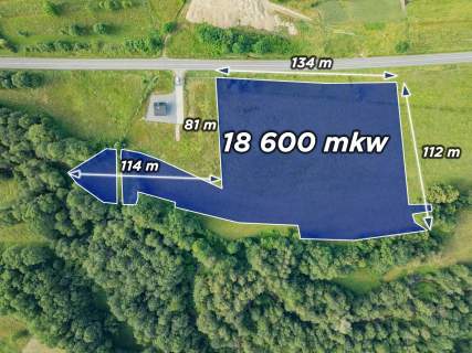 Działki przemysłowe 1.86 HA przy DK28