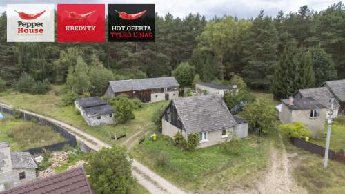 Siedlisko w Zimnych Zdrojach,blisko rzeka Wda, las