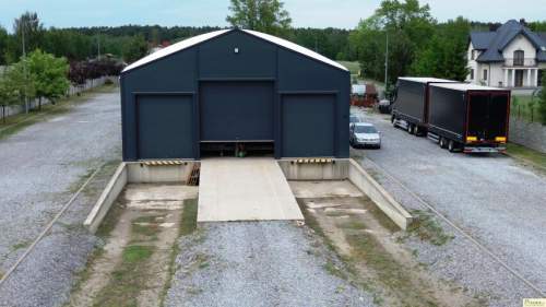 Sprzedam - Hala 336 m2 z działką 0,7 ha - Jedlanka, DK76