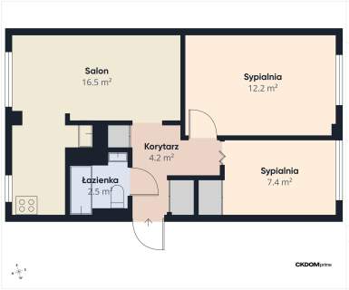 3-pokojowe mieszkanie po remoncie KSM Parter 47,20 m GARAŻ