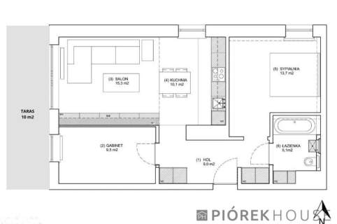 3-pokojowe mieszkanie na Mokotowie