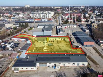 Działka inwestycyjno-usługowa w centrum Zgierza z budynkami