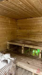 Drewniany dom premium nad stawem 1 ha Sauna