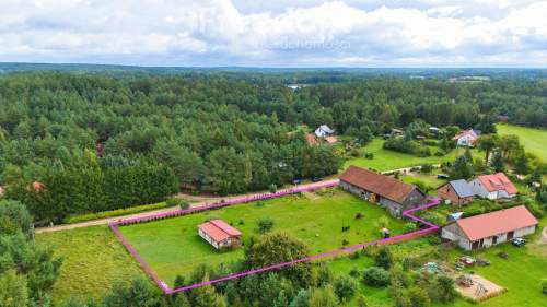 Wyjątkowa działka 3553 m nad jeziorem Kalwa