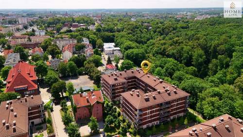 Osiedle Browary, nad rzeką Łyną z widokiem na las