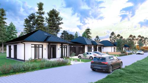 Dom w zabudowie bliźniaczej 100 m2 600 m2 działka