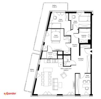 BEZ PROWIZJI, Katowice, 5 pokoi, 2 łazienki, balkon, 107m2, 1...