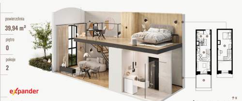 Nowe 2 pokoje 39,94 m 2 poziomy parter Widzew bez PCC i 