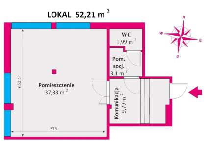 Lokal na parterze obok szpitala nr 2 Rzeszów