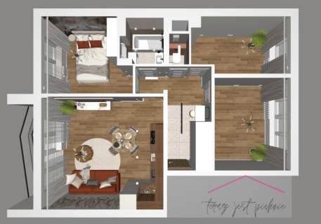 4 POKOJE balkon PO REMONCIE tramwaj WINDA