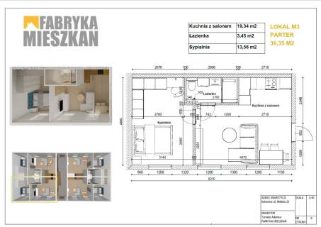 2 pokoje stan deweloperski budynek po remoncie