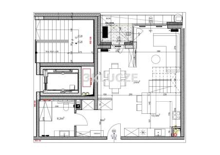 Dwupoziomowy apartament Poligonowa