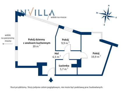 Apartament ze spektakularnym widokiem na morze