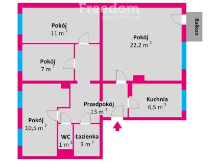 Mieszkanie 74,2 m2 Rzeszów ul. Starzyńskiego 2
