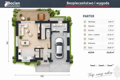 Nowoczesny dom wolnostojący blisko Gdańska
