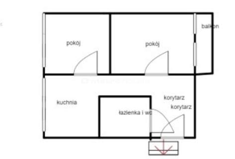 TEOFILÓW-mieszkanie na trzecim piętrze 45 m2