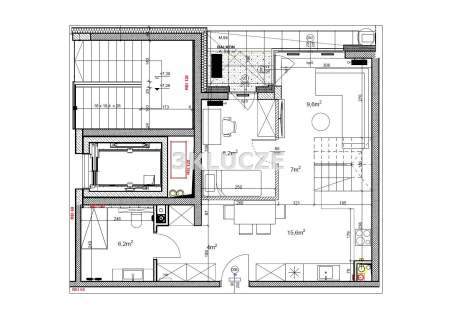 Dwupoziomowy apartament Poligonowa