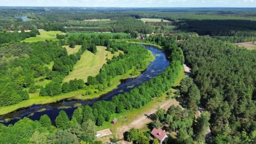 Działka budowlana Dzbądzek JEZIORO RZEKA Narew