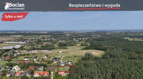 Duża działka pod lasem z rozpoczętą budową