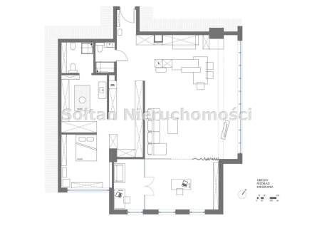 Designerski apartament z widokiem na panoramę Wars