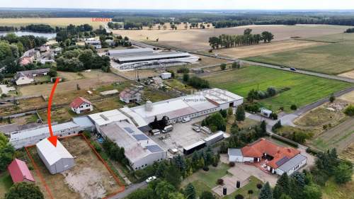 Hala magazynowa 249 mkw, działka 1609 mkw