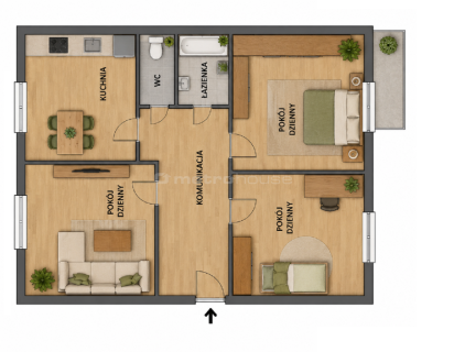 Mieszkanie na sprzedaż, 62,22 m2, Siedlce