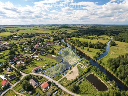 Działka z linią brzegową rzeki 3756 m Prostki
