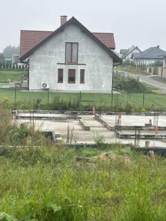 Działka z fundamentami, projektem domu i pozwoleniem Gościno