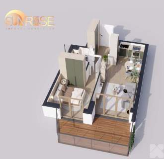 Sunrise Park Mieszkanie nr 3.3 2 pokoje 39,25 m2 balkon