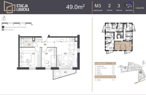 NOWE MIESZKANIA. 3 POKOJE BALKON 