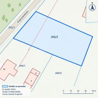 Działka budowlana na sprzedaż, 978 m2, Orzełek