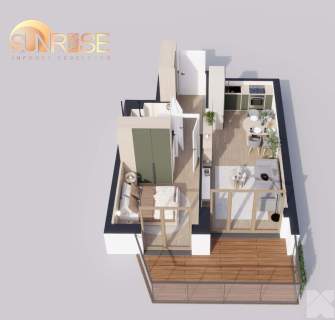 Sunrise Park Mieszkanie nr 4.3 2 pokoje 39,25 m2 balkon 