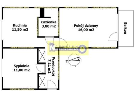 2 pokoje na Zamłyniu na parterze z balkonem.