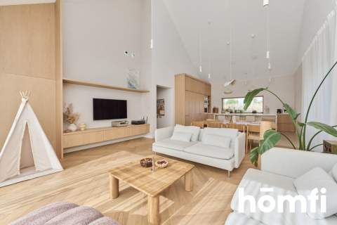 Unikalna parterowa stodoła Japandi Smart Home