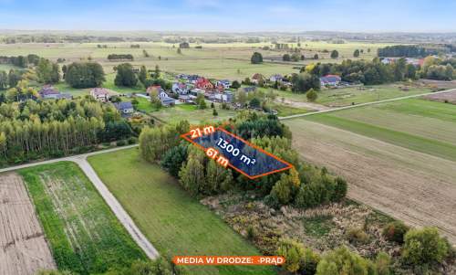 Działka budowlana w spokojnej okolicy 1300m2