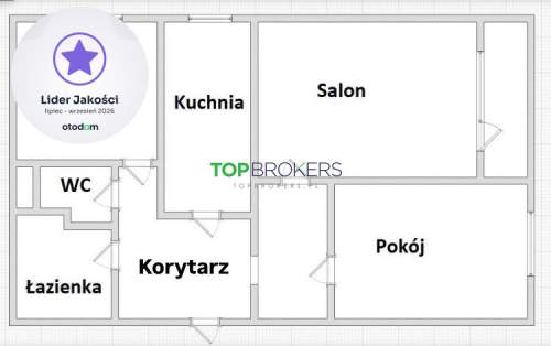 Widne 3 pokoje z oddzielną kuchnią